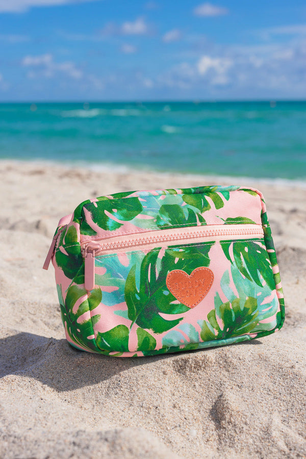 floral-cosmetic-bag-palm Buddy Love - Sophia's Style-Floral Cosmetic Bag - Palm-Palm--1